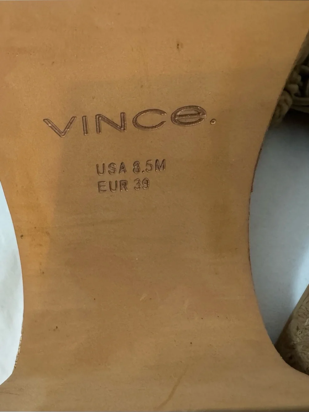 Vince Women's Size 8,5 Nicki Cork Retro Platform Slide Sandals Knotted Cord